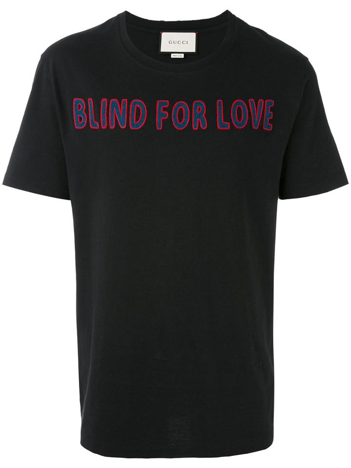 Gucci - Blind For Love T-shirt - Men - Cotton - S, Black, Cotton