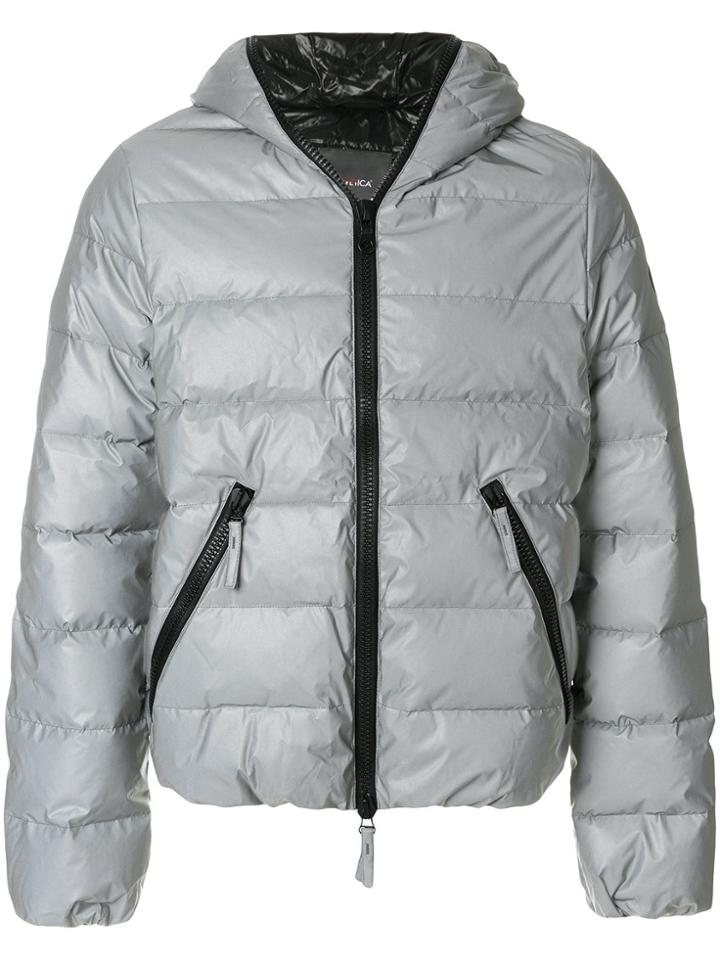 Hydrogen Hooded Padded Jacket - Grey