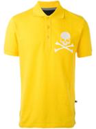 Philipp Plein Deep Polo Shirt, Men's, Size: Small, Yellow/orange, Cotton