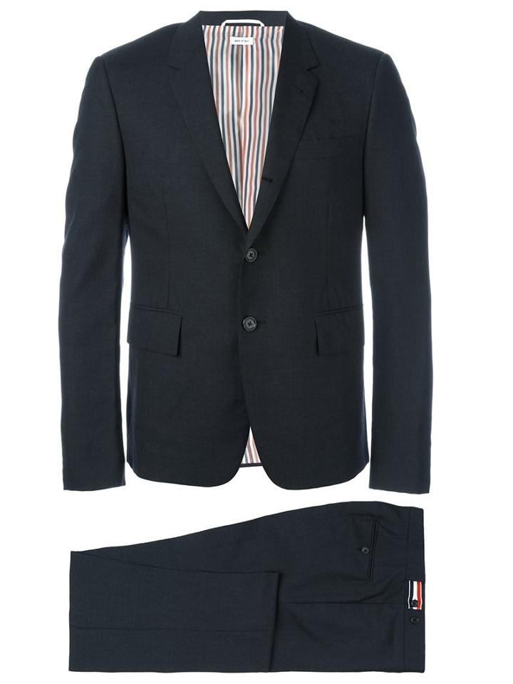 Thom Browne Classic Suit, Men's, Size: 1, Grey, Cupro/wool