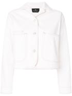 Ps By Paul Smith Cropped Denim Jacket - White