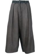 Isabel Benenato Wide-leg Cropped Trousers