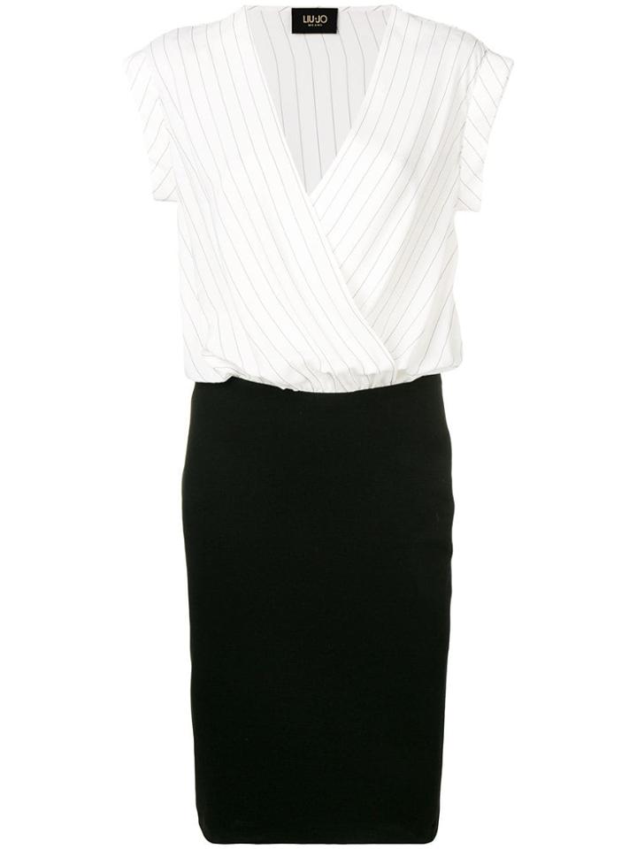 Liu Jo Two-tone Panel Dress - Black