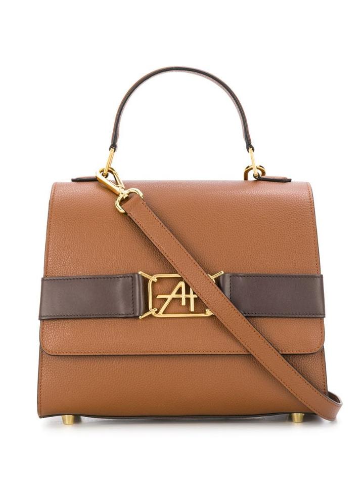 Alberta Ferretti Af Buckle Shoulder Bag - Brown