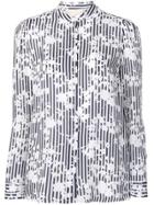 Michael Michael Kors Floral Print Shirt - 428 True Navy/white