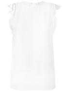 Michael Michael Kors Frill Sleeve Tank Top, Women's, Size: Xxs, White, Polyester/spandex/elastane/polyester