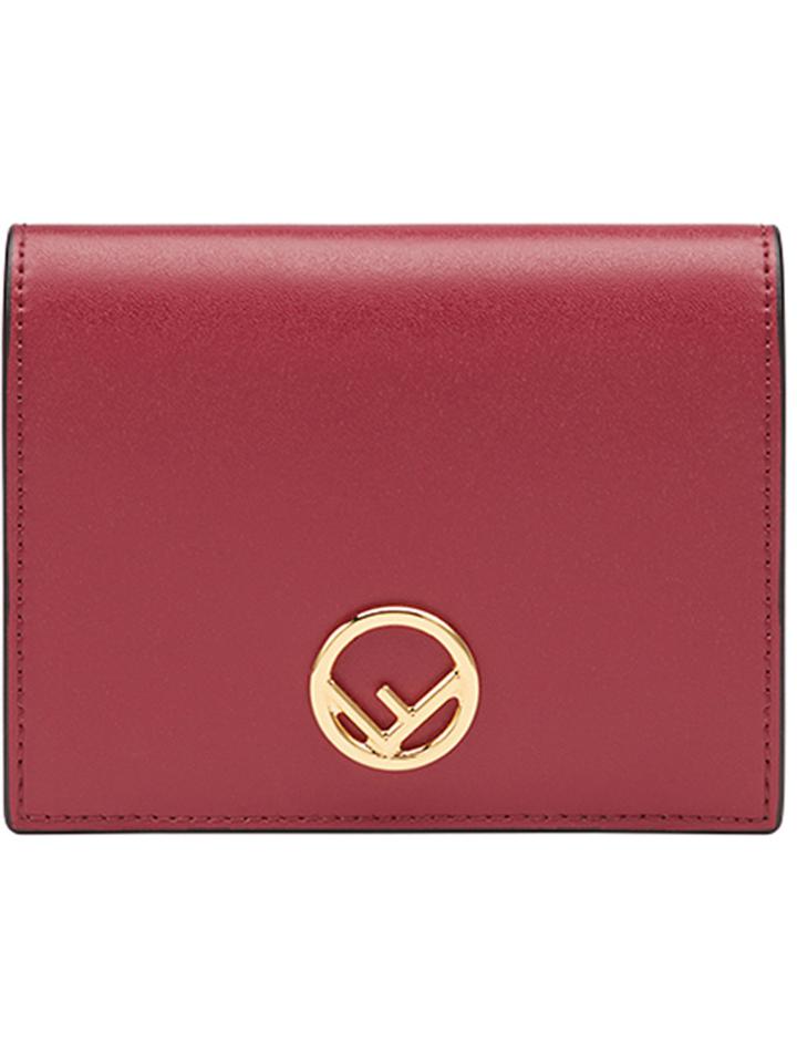Fendi F Logo Wallet - Red