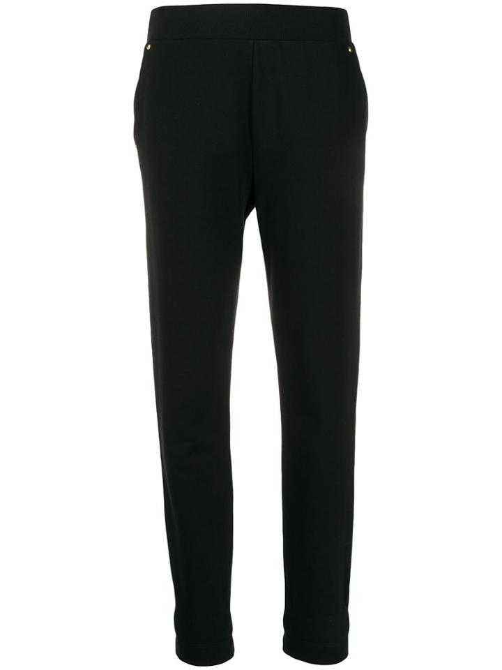Escada Sport Relaxed Fit Tapered Leg Trousers - Black