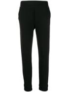 Escada Sport Relaxed Fit Tapered Leg Trousers - Black