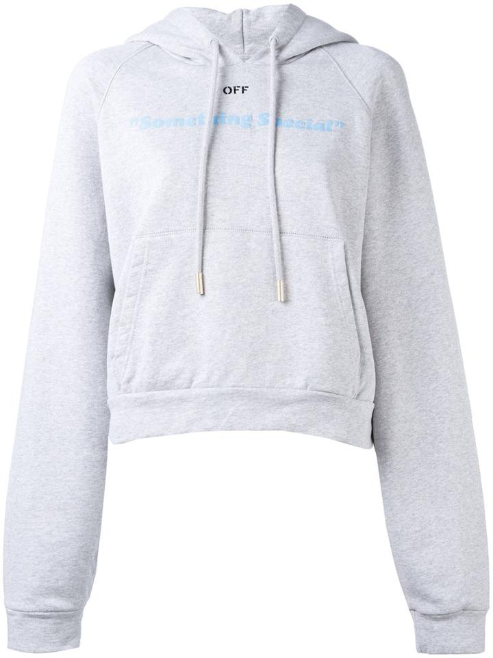Off-white Something Special Hoodie, Women's, Size: Medium, Grey, Cotton