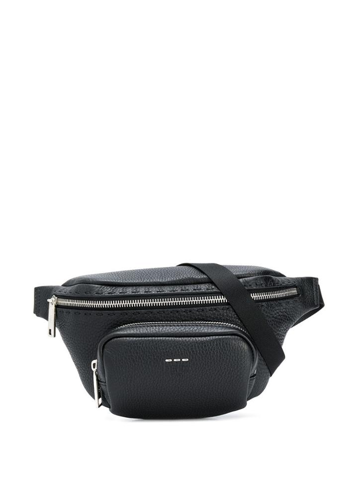 Fendi Metal Stitch Belt Bag - Black