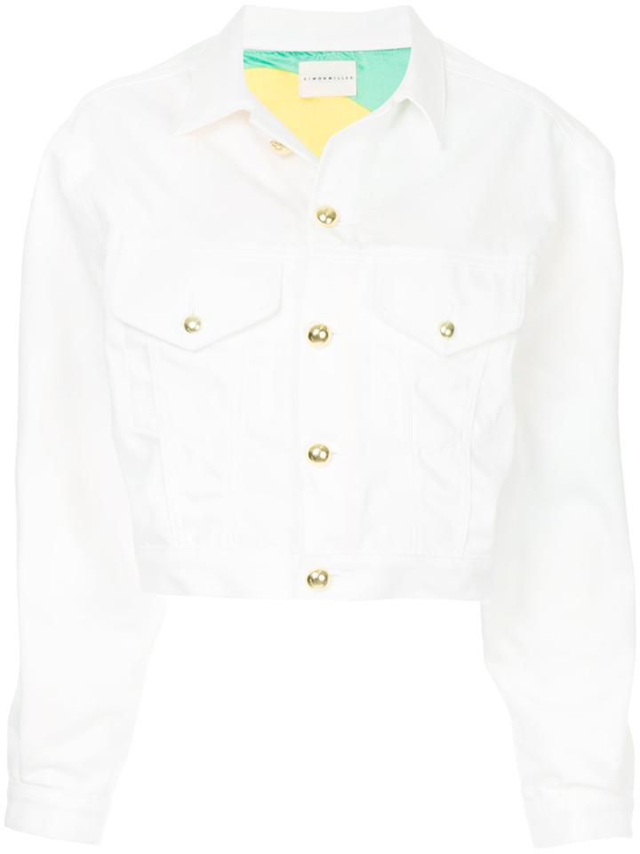 Simon Miller Togo Denim Jacket - White