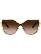 Dolce & Gabbana Eyewear Gradient Cat Eye Sunglasses - Gold
