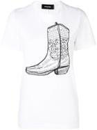 Dsquared2 Boot Print T-shirt - White