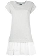 Boutique Moschino - T-shirt Dress - Women - Cotton/rayon - 44, Grey, Cotton/rayon