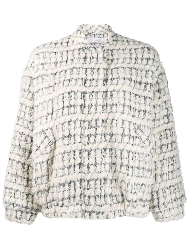 Iro Tweed Bomber Jacket - Neutrals