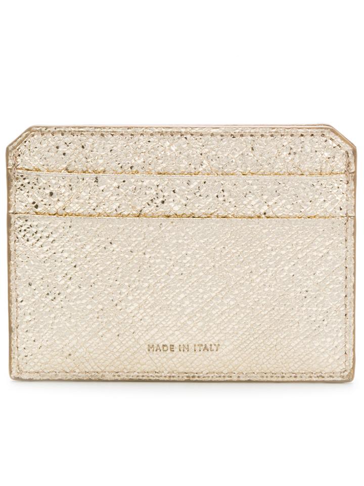 Mark Cross Logo Stamp Catdholder - Metallic