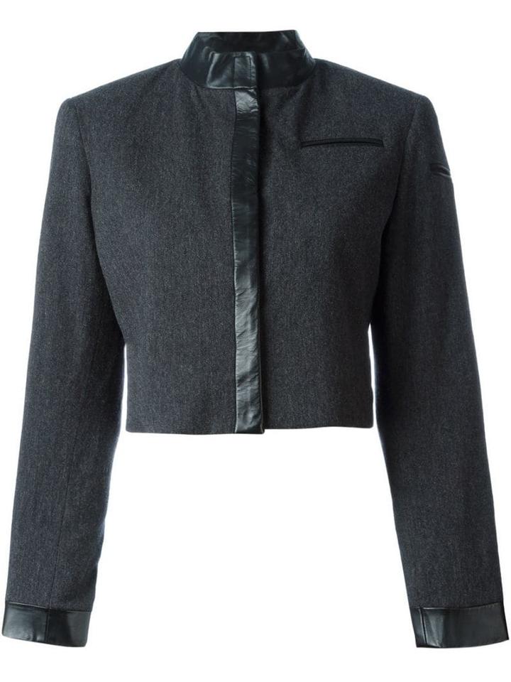 Stephen Sprouse Pre-owned Trimmed Crop Jacket - Grey