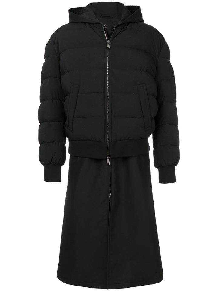 Neil Barrett Hybrid Puffer Coat - Black
