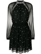 Michael Michael Kors Crystal And Faux Pearl-embellished Dress - Black