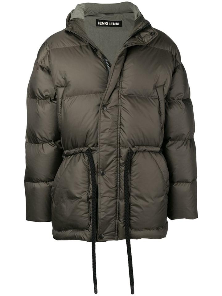 Ienki Ienki Hooded Padded Coat - Green