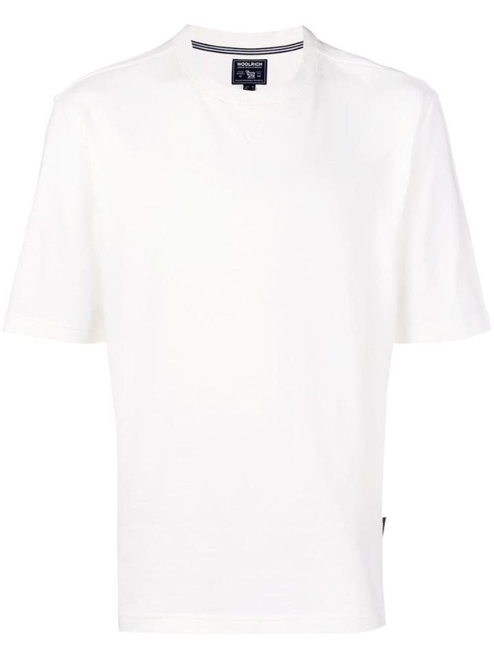 Woolrich Ribbed Detailed T-shirt - White