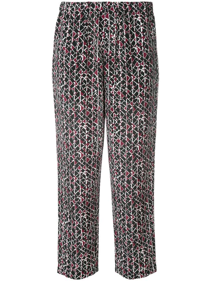 F.r.s For Restless Sleepers Printed Cropped Trousers - Green
