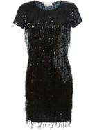Michael Michael Kors Sequin Dress, Women's, Size: Medium, Black, Plastic/viscose