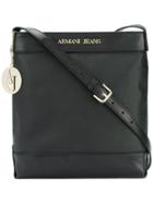 Armani Jeans Logo Stamp Cross-body Bag - Black