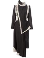 Aganovich Long Sleeve Asymmetric Dress