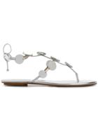 Aquazzura Mirror Detail Sandals - Metallic