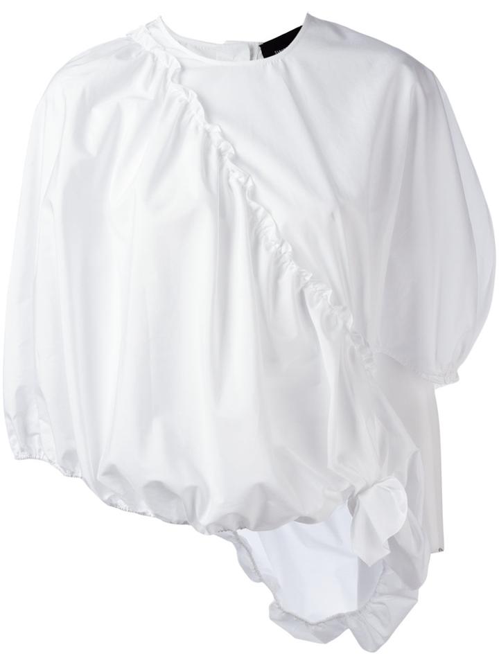 Simone Rocha Pleated Trim Blouse - White