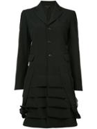 Comme Des Garçons - Frill Coat - Women - Wool - L, Black, Wool