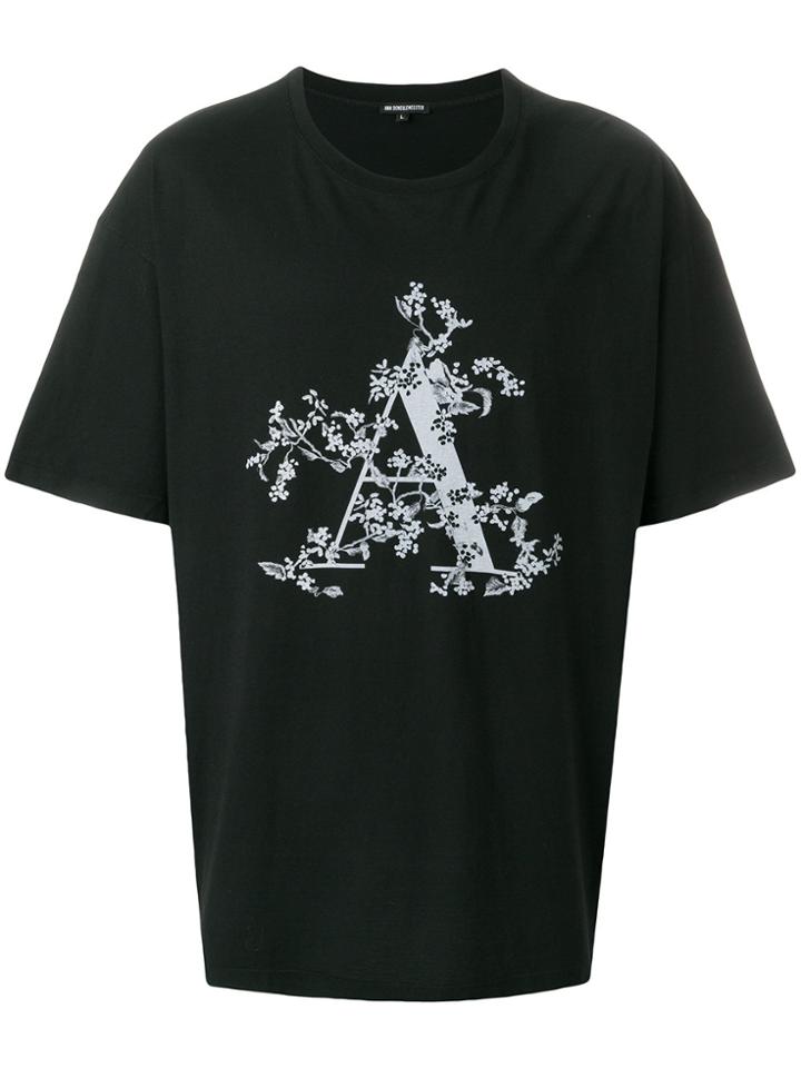 Ann Demeulemeester A Print T-shirt - Black