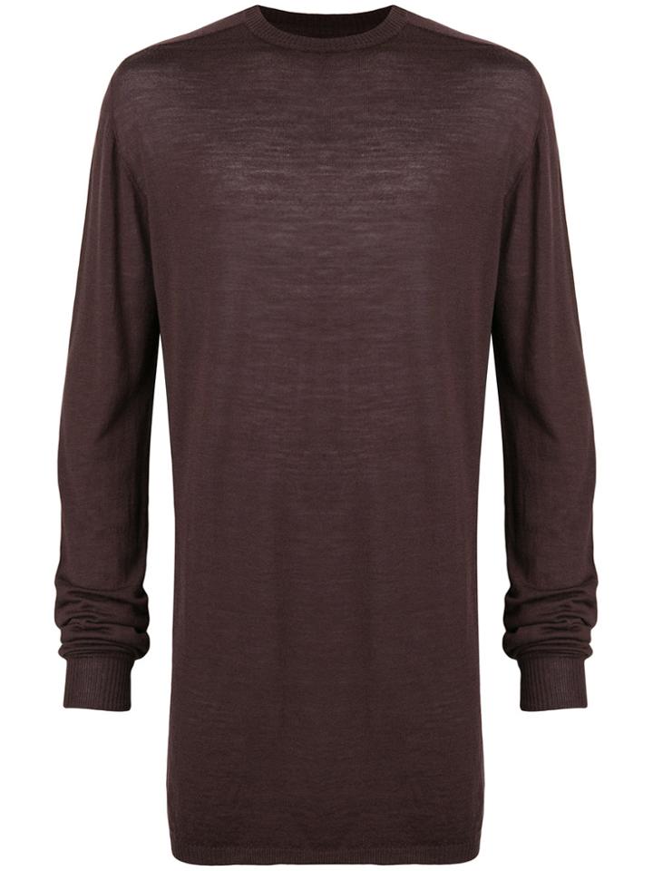 Rick Owens Oversized Sweater - Brown