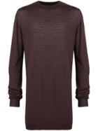 Rick Owens Oversized Sweater - Brown