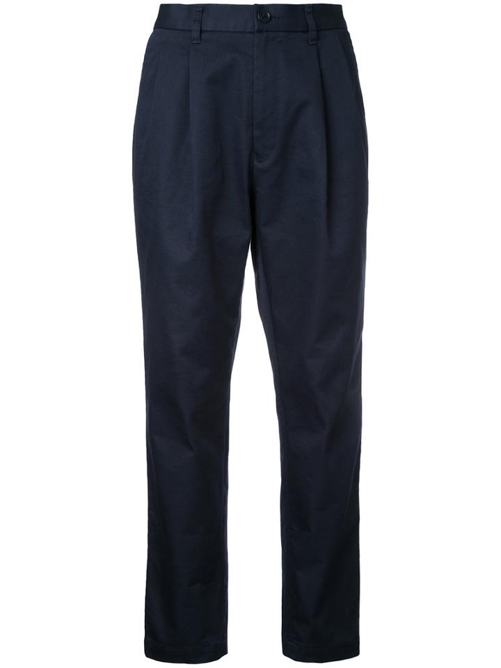 En Route - Cropped Trousers - Men - Cotton - 2, Blue, Cotton