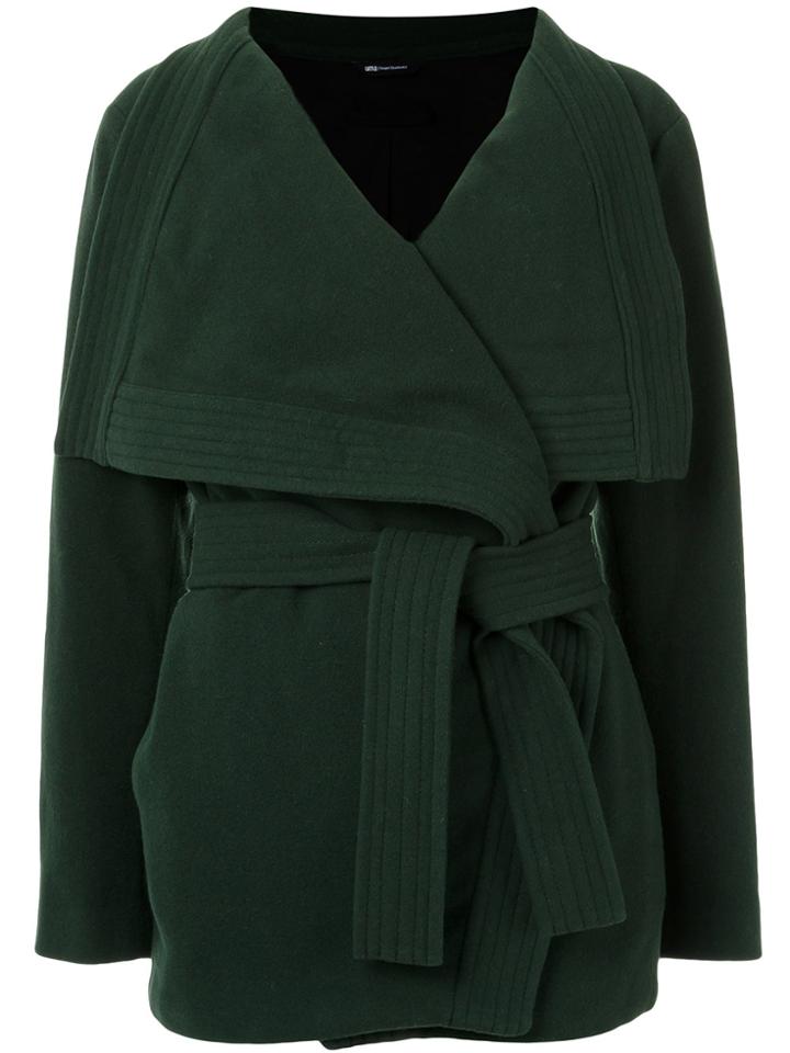 Uma Raquel Davidowicz Tie Fastening Coat - Green