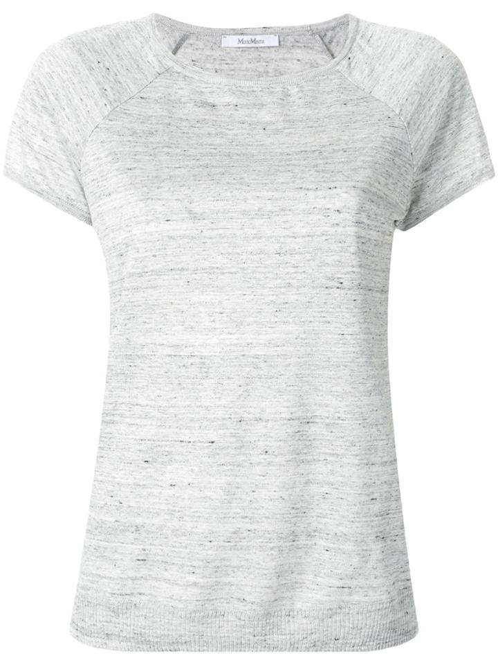 Max Mara Classic Crew Neck T-shirt - Grey