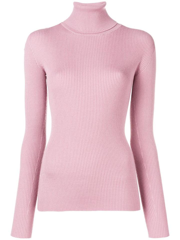 Dolce & Gabbana Ribbed Knit Jumper - Pink & Purple