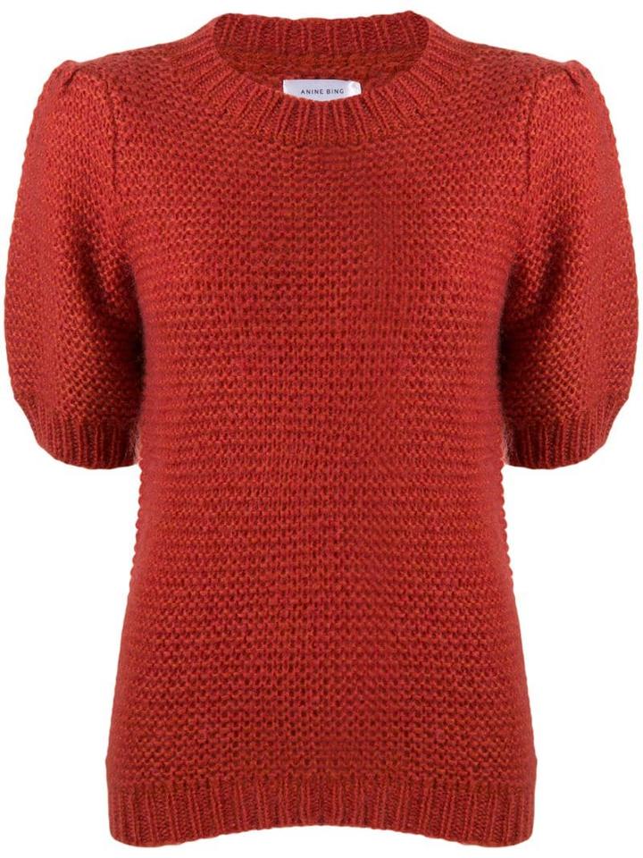 Anine Bing Nicolette Knit Top - Orange