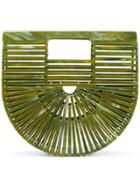 Cult Gaia Basket Clutch Bag - Green