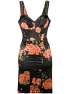 Philipp Plein Floral Stud-embellished Dress - Black