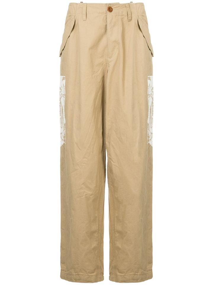 Kolor Beacon Side Printed Trousers - Brown