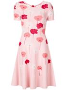 Carolina Herrera Knitted Floral Dress - Pink