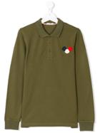 Moncler Kids Teen Logo Polo Shirt - Green