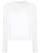 Maison Kitsuné Stitched Logo Sweatshirt - White