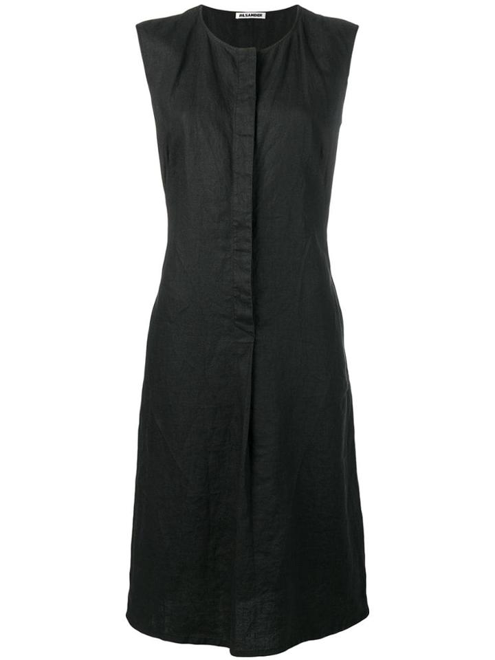 Jil Sander Vintage 1990's Midi Dress - Black