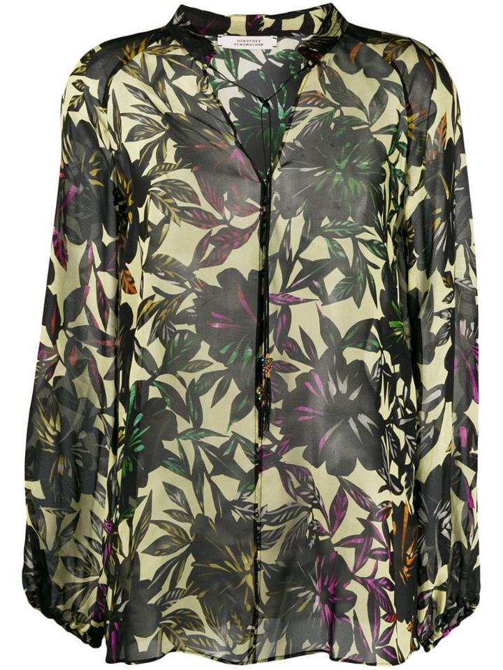 Dorothee Schumacher Sheer Floral Blouse - Green