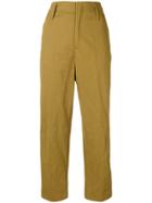 Forte Forte Cropped Chino Trousers - Green